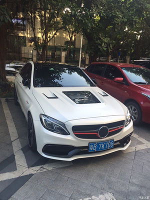 پوشش فیبر کربن برای بنز C63 کوپ مواد فیبر کربن C63 فیبر کربن هود هود موتور