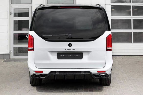 کیت بدن برای بنز ویتو V260 FRP + مواد فیبر کربن ویتو V260 ارتقا یافته سبک TOPCAR پیشروی و عقب کیت های بدن بمپر