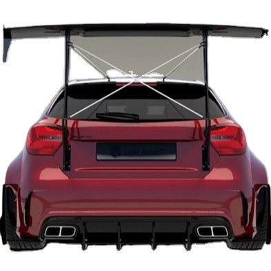 برای مرسدس AMG A45 کیت بدنه فیبر کربن A45 ارتقا یافته با سبک بالا پیشانی شال دیفوزر اسپویلر کیت بدنه گسترده