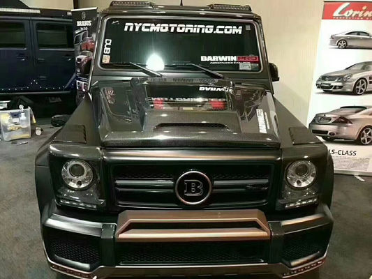 برای بنز کلاس G W463 W464 هود فیبر کربن G500G55G63G350 IMP پوشش ماشین سبک شفاف