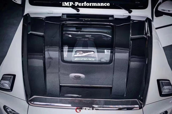 برای بنز کلاس G W463 W464 هود فیبر کربن G500G55G63G350 IMP پوشش ماشین سبک شفاف