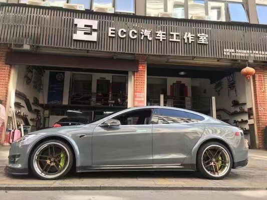 فروش مدل S کیت بدن فیبر کربن برای مدل S Wide Bodyki فیبر کربن جلو شوله عقب پخش کننده اسپویلر