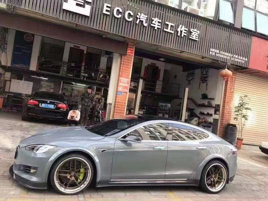 فروش مدل S کیت بدن فیبر کربن برای مدل S Wide Bodyki فیبر کربن جلو شوله عقب پخش کننده اسپویلر