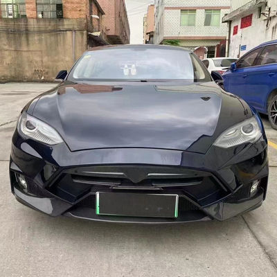 فروش مدل اس کیت بدن فیبر کربن جلو و عقب بامپر دامن های جانبی اسپویلر برای Tesla Model S