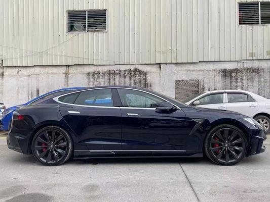فروش مدل اس کیت بدن فیبر کربن جلو و عقب بامپر دامن های جانبی اسپویلر برای Tesla Model S