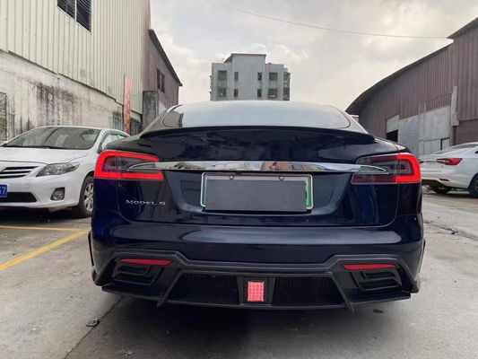 فروش مدل اس کیت بدن فیبر کربن جلو و عقب بامپر دامن های جانبی اسپویلر برای Tesla Model S