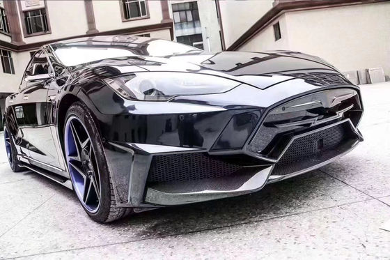 فروش مدل اس کیت بدن فیبر کربن جلو و عقب بامپر دامن های جانبی اسپویلر برای Tesla Model S
