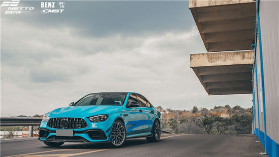 قطعات خودرو کیت بدن فیبر کربن برای مرسدس E63S 2021 E63s کیت بدن فیبر کربن آوتوموبیل اسپویلر