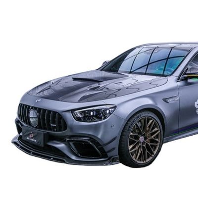 قطعات اتوماتیک کیت بدن فیبر کربن برای مرسدس E63S E63s فیبر کربن پیشاپیش اسپویلر اسپویلر هود فیبر کربن