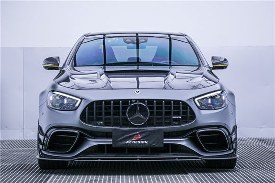 قطعات اتوماتیک کیت بدن فیبر کربن برای مرسدس E63S E63s فیبر کربن پیشاپیش اسپویلر اسپویلر هود فیبر کربن