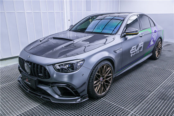 قطعات اتوماتیک کیت بدن فیبر کربن برای مرسدس E63S E63s فیبر کربن پیشاپیش اسپویلر اسپویلر هود فیبر کربن