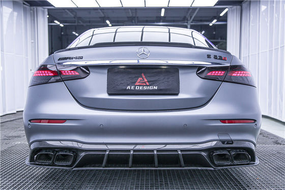 قطعات اتوماتیک کیت بدن فیبر کربن برای مرسدس E63S E63s فیبر کربن پیشاپیش اسپویلر اسپویلر هود فیبر کربن