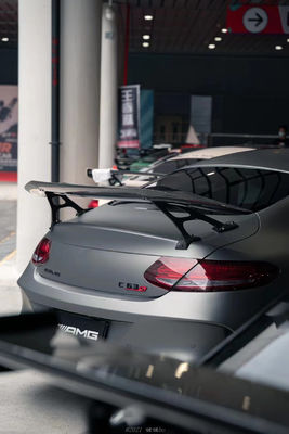 قطعات اتوماتیک برای مرسدس C63 کوپه اسپویلر فیبر کربن W205 C63 C63S اسپویلر دم GT به سبک IMP ارتقا یافته