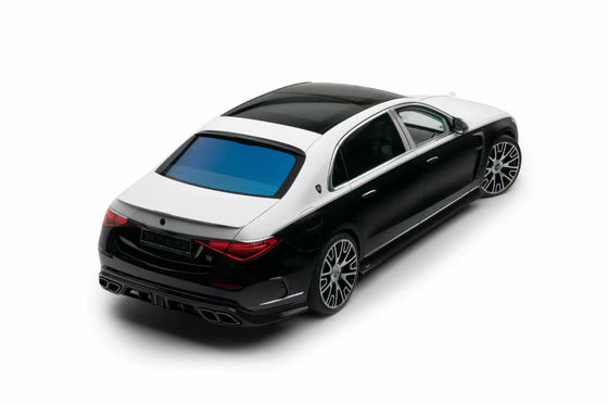 برای مرسدس S-Class W223 Maybach کیت بدن فیبر کربن W223 Maybach ارتقا یافته سبک MSY اسپویلر پخش کننده شانه جلو