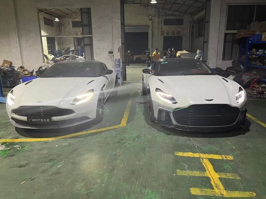 DB11 استون مارتین کیت گسترده سبز بامپر لب تقسیم کننده کیت بدن DB11
