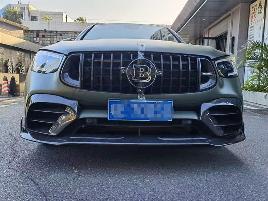 برای مرسدس بنز GLC63 کیت بدن فیبر کربن GLC63 ارتقا یافته Bs سبک فیبر کربن جلو لب پخش کننده اسپویلر کیت بدن