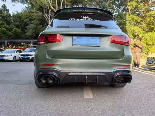 برای مرسدس بنز GLC63 کیت بدن فیبر کربن GLC63 ارتقا یافته Bs سبک فیبر کربن جلو لب پخش کننده اسپویلر کیت بدن