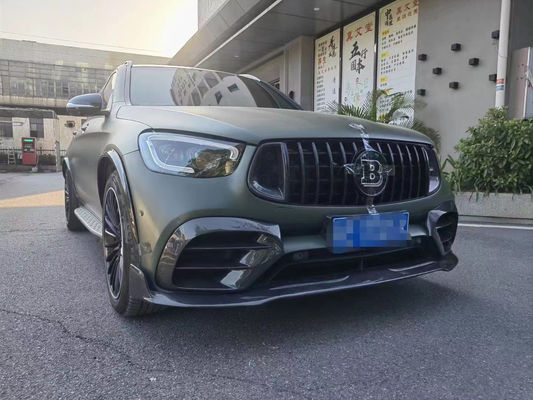 برای مرسدس بنز GLC63 کیت بدن فیبر کربن GLC63 ارتقا یافته Bs سبک فیبر کربن جلو لب پخش کننده اسپویلر کیت بدن