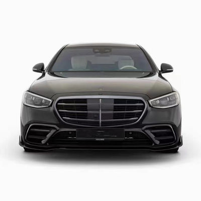 برای مرسدس S-Class W223 S400 S450 کیت بدن فیبر کربن W223 Maybach ارتقا یافته سبک BUS جلو شلوار پخش کننده اسپویلر