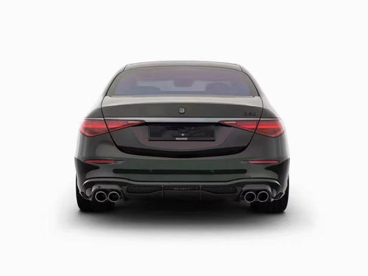 برای مرسدس S-Class W223 S400 S450 کیت بدن فیبر کربن W223 Maybach ارتقا یافته سبک BUS جلو شلوار پخش کننده اسپویلر