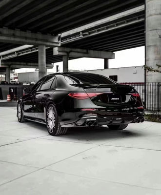برای مرسدس S-Class W223 S400 S450 کیت بدن فیبر کربن W223 Maybach ارتقا یافته سبک BUS جلو شلوار پخش کننده اسپویلر