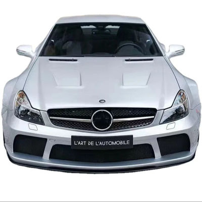 برای مرسدس SL R230 کیت وسیع بدن SL R230 ارتقا یافته BS سبک جلو و عقب بامپر اسپویلر کیت وسیع بدن