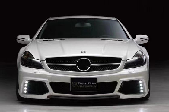 برای مرسدس SL R230 کیت وسیع بدن SL R230 ارتقا یافته سبک WD جلو و عقب بامپر اسپویلر کیت وسیع بدن