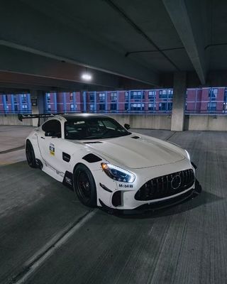 برای مرسدس AMG GT کیت گسترده فیبر کربن AMG GT ارتقا یافته سبک CBE پیشانی اسپویلر لب پخش کننده کیت گسترده