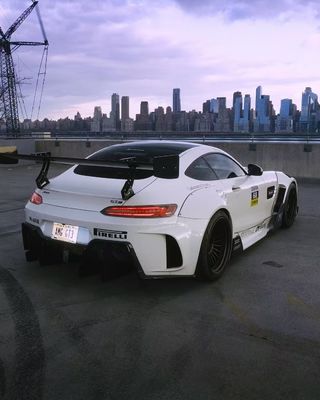 برای مرسدس AMG GT کیت گسترده فیبر کربن AMG GT ارتقا یافته سبک CBE پیشانی اسپویلر لب پخش کننده کیت گسترده