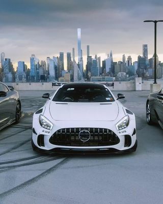 برای مرسدس AMG GT کیت گسترده فیبر کربن AMG GT ارتقا یافته سبک CBE پیشانی اسپویلر لب پخش کننده کیت گسترده