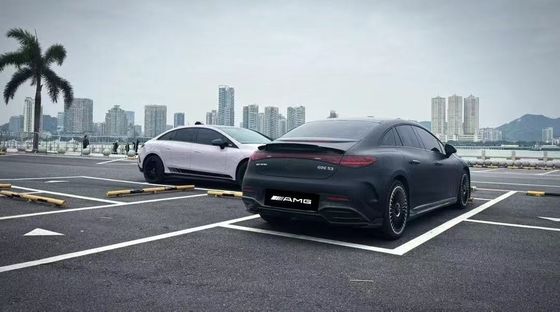 برای مرسدس EQE کیت بدن فیبر کربن EQE ارتقاء BS سبک کیت بدن فیبر کربن لبه جلو اسپویلر