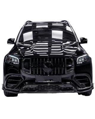 برای مرسدس X167 GLS450 کیت بدن فیبر کربن GLS ارتقاء BS سبک پیشانی لب پخش کننده اسپویلر کیت گسترده