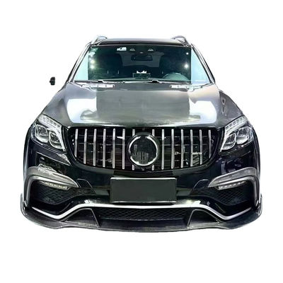 X166 مرسدس کیت بدنه گسترده GLS450 GLS63 2015 کیت لب جلو اسپویلر