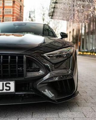 SL63 مرسدس بنز SL کیت بدن 2015 - 2016 BS سبک هود اسپویلر دیفوزور لب جلو